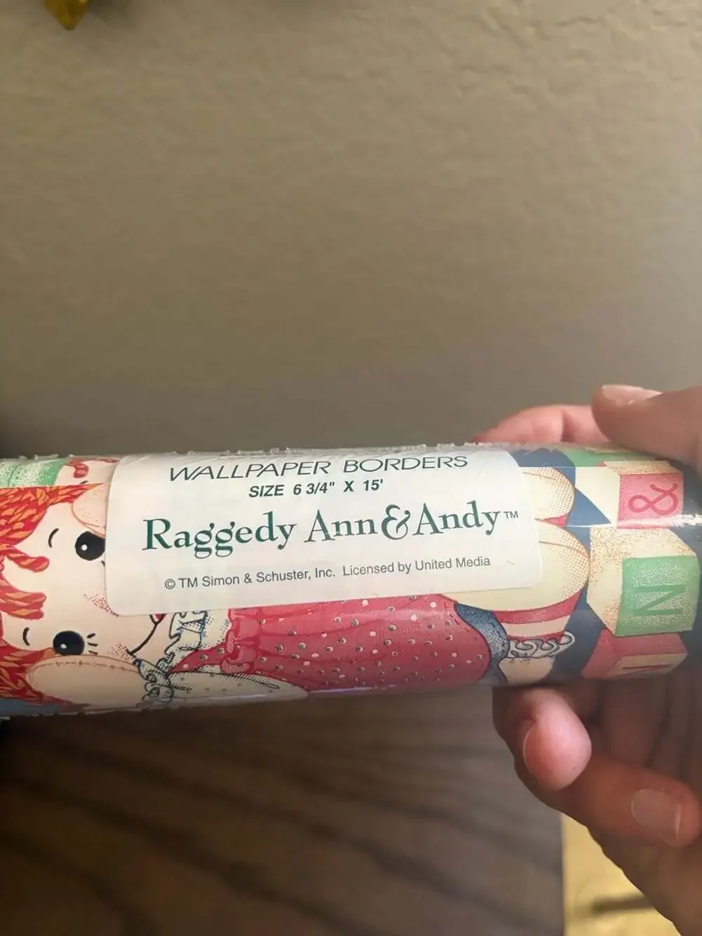 Lambs & Ivy Raggedy Ann & Andy Wallpaper Border, 6 3/4